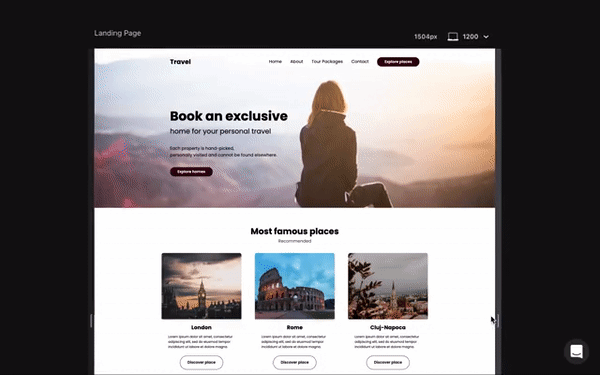 static responsive pages and websites